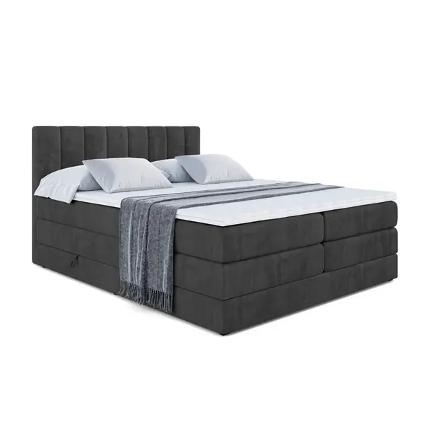 ALTDECOR POSTEL boxspring OTTA KING – 160x200 – H3/H4 – černá