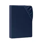 AM Qualitätsmatratzen PROSTĚRADLO s elastickým lemem 140/220/25 cm tmavě modré