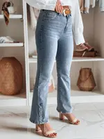 Dámské džíny s rozšířenými kalhotami