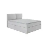 S-Style POSTEL BOXSPRING 160/200 cm Eclipse ze stříbrného mikrovlákna