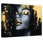 Wallarena OBRAZ na plátně Abstraktní žena Černá Moderní 120x80