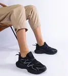 Gemre Black women's sneakers with a chunky sole Colunga