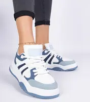 Gemre Blue women's sneakers with chunky laces Bartella