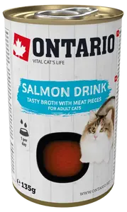 Nápoj Ontario Cat Drink Salmon 135g