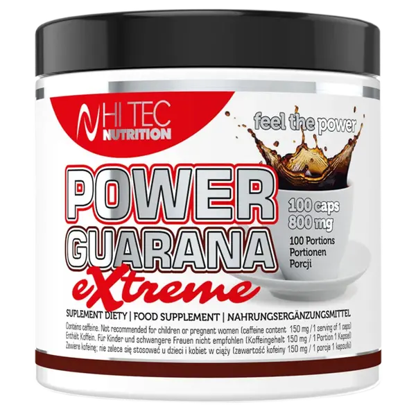 HiTec Nutrition Power Guarana - 100 kapslí