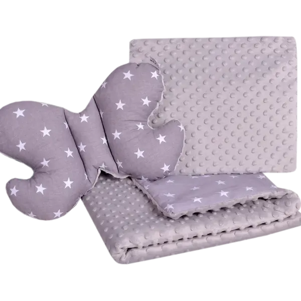 Medi Partners Set of a quilt with a pillow for a stroller