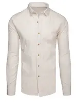 Pánská béžová casual košile