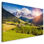 Muralo OBRAZ NA PLÁTNĚ Hory Krajina Příroda 3D 120x80