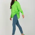 Dámská oversize halenka ve světle zelené barvě