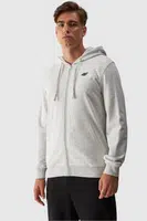 Pánská Mikina Na Zip S Kapucí Šedá 4FWMM00TSW