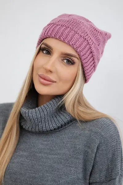 Kesi Dámská čepice Nastia K373 tmavě růžová
