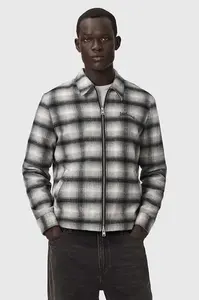 AllSaints  košilová bunda pánská s vlnou CONDUCT JACKET