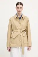Bunda Tommy Hilfiger zelená barva, přechodná, WW0WW45620