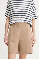 Kraťasy Marc O'Polo dámské, béžová barva, high waist, 503040015019