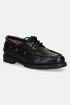 Kožené mokasíny Vagabond Shoemakers 5945-001-20 dámské, černá barva, na plochém podpatku, 5945-001-20