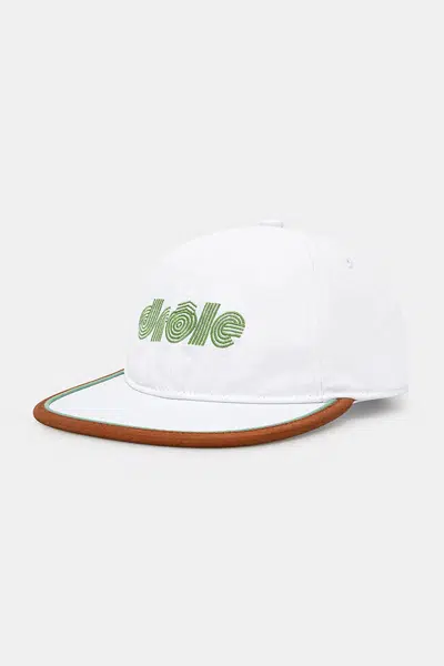 Kšiltovka Drôle de Monsieur La Casquette Drule Tennis bílá barva, hladká, G-CP173-CO138-WT
