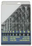 NÁSTROJE CZ Sada vrtáků 10-dílná 1,00-10,00x1,0mm, pasivované