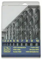 NÁSTROJE CZ Sada vrtáků 10-dílná 1,00-10,00x1,0mm, pasivované