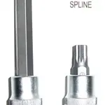 Zástrčná hlavice XZN (Spline), 1/2", velikost M9, délka 100 mm - JONNESWAY S64H4209 Velikost: M14