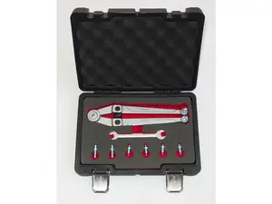 Nastavitelný klíč na matice s otvory, rozsah 21-90 mm, s adaptéry - QUATROS QS50268