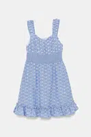 Dětské bavlněné šaty Guess modrá barva, mini, J5GK17 WH7K0