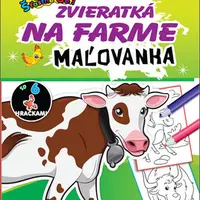Zvieratká na farme Zvířátka na farmě, maľovanka / omalovánka