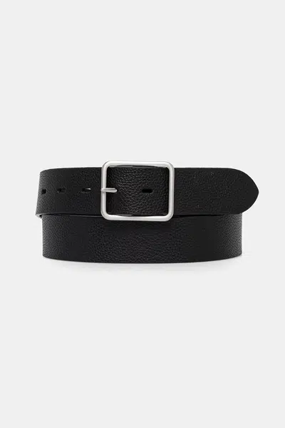 Kožený pásek Geox pánský, černá barva, U46K5C 04643