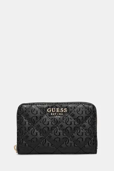 Peněženka Guess LAUREL černá barva, SWGG85 00140