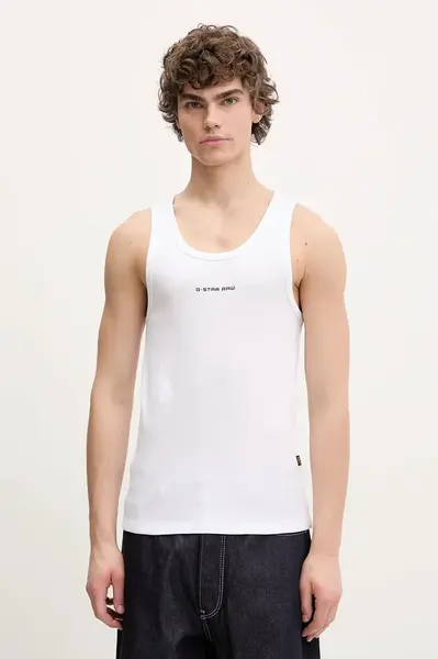 Bavlněné tričko G-Star bílá barva, D26444-5268