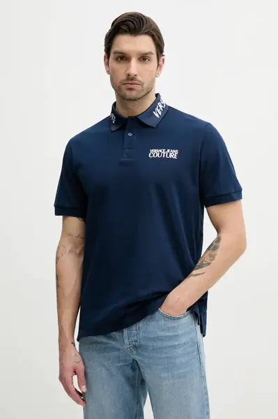 Bavlněné polo tričko Versace Jeans Couture
