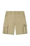 Dětské kraťasy Levi's TRADITIONAL CARGO SHORTS zelená barva, nastavitelný pas, 9EM381