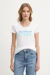 Tričko Guess DEGRADE bílá barva, W5GI14 J1314