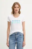 Tričko Guess DEGRADE bílá barva, W5GI14 J1314