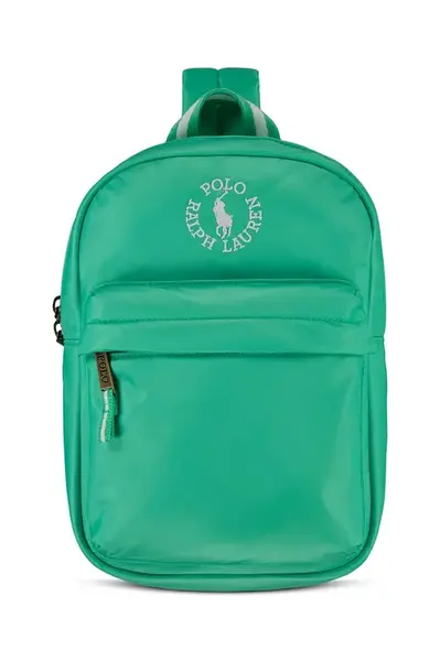 Dětský batoh Polo Ralph Lauren zelená barva, malý, hladký, 9AR155