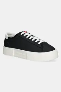 Sneakers boty Tommy Jeans FLATFORM CANVAS SNEAKER