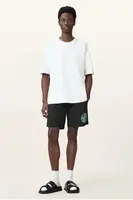 Plavkové šortky AllSaints DISTORTION černá barva, M019WC