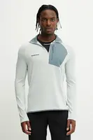 Sportovní mikina Mammut Aenergy Light pánská, zelená barva, vzorovaná, 1014-05521