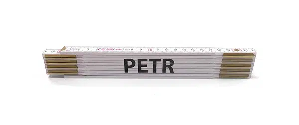 MAGG Skladací metr PATRIK, 2 m Jméno na metru: PETR
