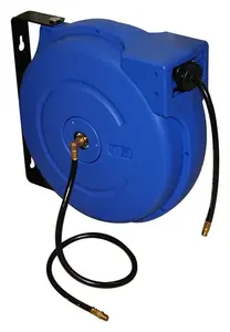 Samonavíjecí buben s hadicí na stlačený vzduch a vodu, 15 m, připojení 1/4" - ASTA