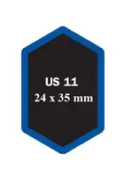 Univerzální opravná vložka US, šestihranná, různé velikosti - Ferdus Varianta: US 11 24x35 mm. 1 ks