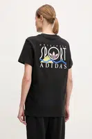 Bavlněné tričko adidas Originals Graphic Loose T černá barva, JD1805