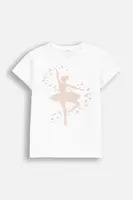 Dětské tričko Coccodrillo bílá barva, EVERYDAY GIRL