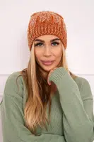 Kesi Fleecová čepice Melisa K241 oranžová+šedá