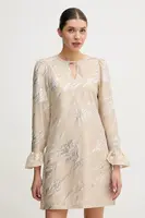 Šaty Bruuns Bazaar béžová barva, mini