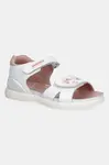 Dětské kožené sandály Biomecanics bílá barva, 252231