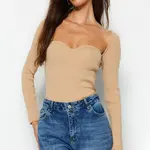 Trendyol Nork Sweetheart golier detailný pletený sveter