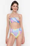 Dámsky bikinový top Trendyol Abstract