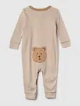 Hnedý detský prúžkovaný overal GAP Bear