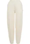 Women's organic balloon sweatpants with high waist whitesand
