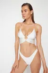 Trendyol Ecru Bralette príslušenstvo bikiny top